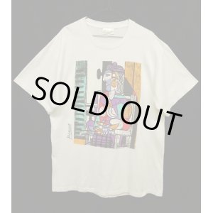 画像: 80'S PABLO PICASSO "窓辺に座る女" シングルステッチ プリント Tシャツ USA製 (VINTAGE)