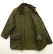 画像2: 80'S BARBOUR 2クレスト "UNLINED GAMEFAIR" オイルドジャケット OLIVE イングランド製 (VINTAGE)