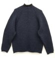 画像2: 90'S J.CREW ウール ロールネックセーター NAVY/CHARCOAL (VINTAGE)