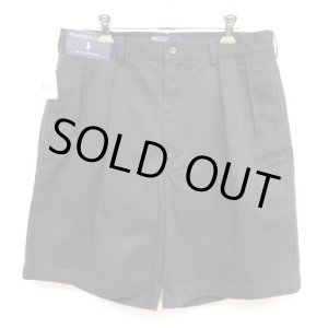 画像: 90'S RALPH LAUREN "TYLER SHORT" ツープリーツ チノショーツ ネイビー (DEADSTOCK)