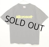 画像: 90'S MICROSOFT シングルステッチ 半袖 Tシャツ BLACK USA製 (VINTAGE)