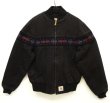 画像1: 90'S CARHARTT ネイティブ柄 ダック サンタフェジャケット BLACK (VINTAGE)