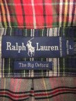 画像2: 90'S RALPH LAUREN "THE BIG OXFORD" オックスフォード BDシャツ クレイジーパターン/チェック柄 (VINTAGE)