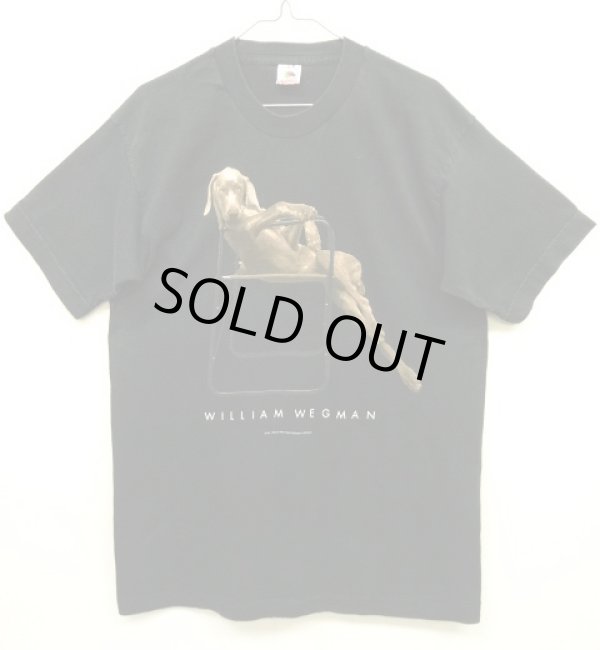 画像1: 90'S WILLIAM WEGMAN "LOLITA" FOTOFOLIO製 Tシャツ ブラック USA製 (VINTAGE)