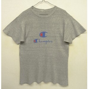 画像: 80'S CHAMPION トリコタグ 88/12 Tシャツ ロゴプリント 杢グレー USA製 (VINTAGE)