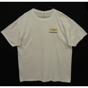 画像: CHEVROLET "CAMARO" 両面プリント 半袖Tシャツ WHITE (USED)