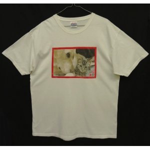 画像: SPCA INTERNATIONAL (国際動物虐待防止協会) 半袖 フォトTシャツ ホワイト (VINTAGE)