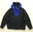 画像1: J.CREW ALWAYS 切り替え コットン アノラックパーカー ブルー/ブラック (USED)