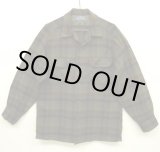 画像: 60'S PENDLETON "BOARD SHIRT" ウール オープンカラーシャツ チェック柄 USA製 (VINTAGE)