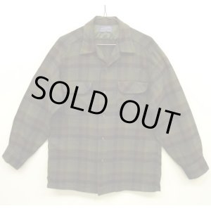 画像: 60'S PENDLETON "BOARD SHIRT" ウール オープンカラーシャツ チェック柄 USA製 (VINTAGE)