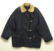 画像1: 80'S FAY 襟コーデュロイ ファイヤーマンコート NAVY (VINTAGE)