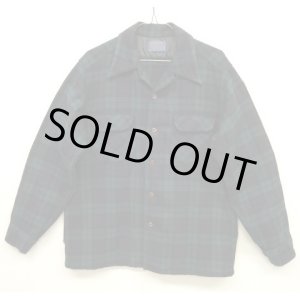 画像: 70'S PENDLETON "BOARD SHIRT" ウール オープンカラーシャツ チェック柄 USA製 (VINTAGE)