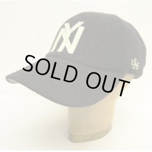 画像: AMERICAN NEEDLE "NEW YORK BLACK YANKEES" ウール ベースボールキャップ CHARCOAL (NEW)