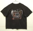 画像1: 80'S TRUCKERS ONLY "3D EMBLEM" シングルステッチ 両面プリント 半袖 Tシャツ ブラック USA製 (VINTAGE)