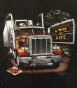 画像3: 80'S TRUCKERS ONLY "3D EMBLEM" シングルステッチ 両面プリント 半袖 Tシャツ ブラック USA製 (VINTAGE)