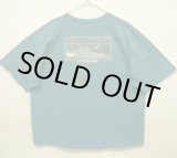 画像: 90'S PATAGONIA 黒タグ バックプリント 半袖 Tシャツ ティール USA製 (VINTAGE)