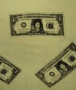 画像3: 80'S ONE DOLLAR BILL 両面プリント シングルステッチ 半袖 Tシャツ イエロー USA製 (VINTAGE)