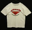 画像1: 80'S AIRBASE INTERNATIONAL 染み込みプリント シングルステッチ 半袖 Tシャツ ホワイト (VINTAGE)