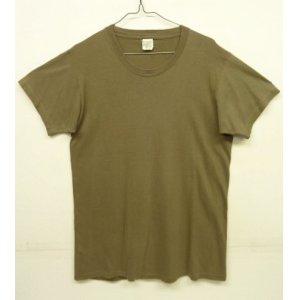 画像: 80'S アメリカ軍 US ARMY "ALL COTTON" シングルステッチ 半袖 Tシャツ ブラウン (VINTAGE)