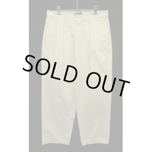 画像: 90'S RALPH LAUREN "POLO CHINO" ツープリーツ チノパンツ ホワイト USA製  (VINTAGE)