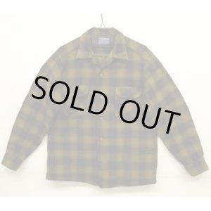 画像: 60'S PENDLETON "BOARD SHIRT" ウール オープンカラーシャツ オンブレチェック USA製 (VINTAGE)