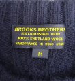 画像2: 80'S BROOKS BROTHERS シェットランドウール ケーブル編み セーター ネイビー (VINTAGE)