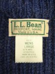 画像2: 80'S LL Bean アルパカ混 ドライバーズニット インディゴ USA製 (VINTAGE)