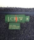 画像2: 90'S J.CREW 旧タグ ウール Vネック ジップカーディガン ネイビー (VINTAGE)