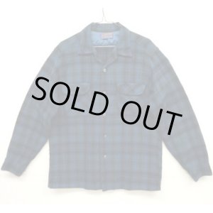 画像: 60'S PENDLETON "BOARD SHIRT" ウール オープンカラーシャツ オンブレチェック USA製 (VINTAGE)