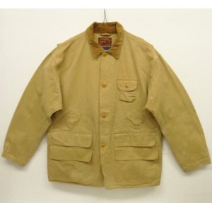 画像: 90'S RALPH LAUREN "POLO SPORTSMAN" レザータグ ハンティングジャケット ベージュ (VINTAGE)