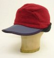 画像5: 90'S PATAGONIA "SYNCHILLA DUCKBILL CAP" フリースキャップ ダークレッド/ブラック USA製 (VINTAGE)