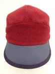 画像2: 90'S PATAGONIA "SYNCHILLA DUCKBILL CAP" フリースキャップ ダークレッド/ブラック USA製 (VINTAGE)