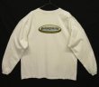 画像1: 90'S PATAGONIA "BENEFICIAL T'S" オーバルロゴ バックプリント 長袖 Tシャツ ホワイト USA製 (VINTAGE)