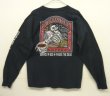 画像4: 90'S RAVEN'S BREW COFFEE by RAY TROLL 袖＆両面プリント 長袖 Tシャツ ブラック (VINTAGE)