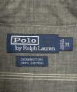 画像2: 90'S RALPH LAUREN "DONINGTON" シャンブレー チンスト＆マチ付き 長袖 ワークシャツ ブラック (VINTAGE)