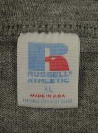 画像2: 90'S RUSSELL ATHLETIC 胸プリント シングルステッチ 半袖 Tシャツ ヘザーグレー USA製 (VINTAGE)