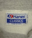 画像2: 90'S HANES CLASSICS 前Vガゼット付き 胸プリント入り クルーネック スウェットシャツ ヘザーグレー USA製 (VINTAGE)