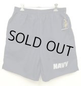 画像: アメリカ軍 US NAVY "M.J.SOFFE製" ナイロン トレーニングショーツ ネイビー USA製 (DEADSTOCK)