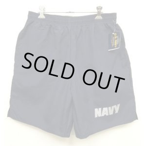 画像: アメリカ軍 US NAVY "M.J.SOFFE製" ナイロン トレーニングショーツ ネイビー USA製 (DEADSTOCK)