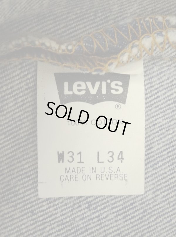 画像2: 90'S LEVIS 501 デニム インディゴ W31L34 USA製 (VINTAGE)