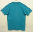 画像4: 90'S FRUIT OF THE LOOM シングルステッチ 耳付きポケット 半袖 Tシャツ ターコイズ USA製 (VINTAGE)