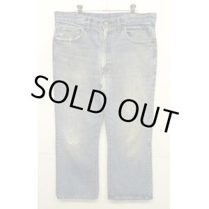 画像: 70'S LEVIS 517 "66前期モデル" 内股シングル バック裏シングル デニム インディゴ 刻印2 42TALONジップ USA製 W36L29 (VINTAGE)