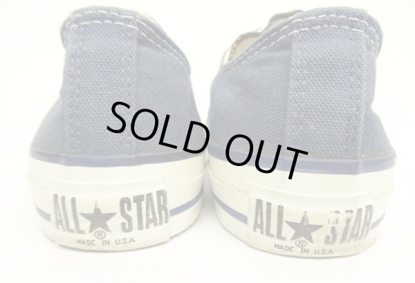 画像4: 90'S CONVERSE "ALL STAR LO" キャンバス スニーカー ネイビー USA製 (VINTAGE)