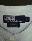 画像2: 90'S RALPH LAUREN "POSTBOY" シャンブレー 長袖 バンドカラーシャツ ブルー (VINTAGE)