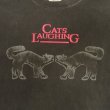 画像3: 90'S CATS LAUGHING シングルステッチ 半袖 Tシャツ フェードブラック USA製 (VINTAGE)