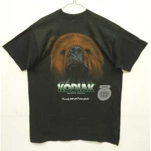 画像: 90'S KODIAK シングルステッチ 両面プリント 半袖 Tシャツ ブラック USA製 (VINTAGE)