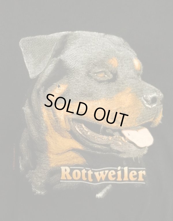 画像3: 90'S ROTTWEILER シングルステッチ 半袖 Tシャツ ブラック USA製 (VINTAGE)