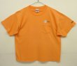 画像1: 90'S at&t "BAYSIDE製" ポケット付き 半袖 Tシャツ シャーベットオレンジ USA製 (VINTAGE)