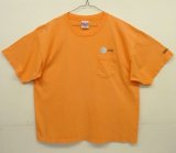 画像: 90'S at&t "BAYSIDE製" ポケット付き 半袖 Tシャツ シャーベットオレンジ USA製 (VINTAGE)