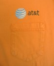 画像3: 90'S at&t "BAYSIDE製" ポケット付き 半袖 Tシャツ シャーベットオレンジ USA製 (VINTAGE)